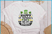 Happy St Patricks Day My Birthday, a Graphic by Creativeusart (Thumbnail 1 of 4)