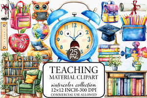 Teaching Material Clipart, an Illustration by Libby Wishes