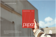 Hand and Paper Mockup Set, a Books & Magazine Mockup by DOBE Studio (Thumbnail 5 of 10)