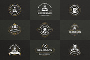 27 Barbershop Logotypes, a Branding & Logo Template by Vasya Kobelev (Thumbnail 7 of 10)