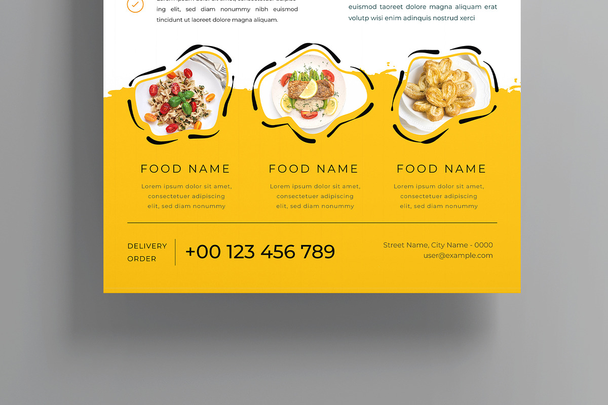 Food Flyer Template, a Flyer Template by MightyDesign (Photo 5 of 8)