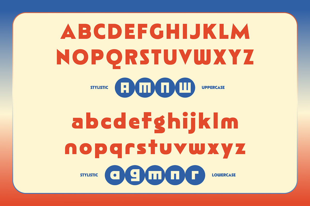 Mangor – Geometric Groove Display, a Sans Serif Font by Drizy (Photo 4 of 10)