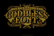 GODBLESS FONT, a Blackletter Font by senzana (Thumbnail 1 of 5)