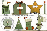 Hand Drawn Christmas Clipart, an Illustration by OK Design (Thumbnail 2 of 6)