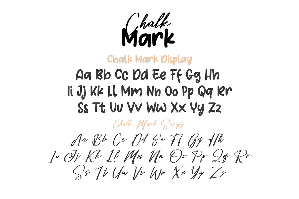 Chalk Mark, a Script Font by Pustudio (Photo 2 of 6)