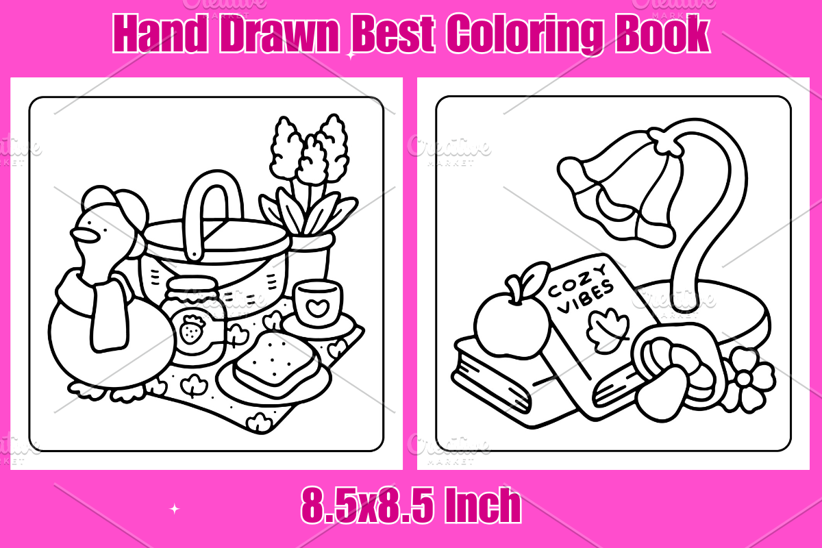 Cozy & Cute Hand Drawn Coloring Book, a Decorative Illustration by Coco Bloom (Photo 3 of 4)