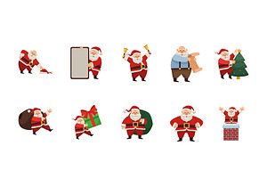 Santa Claus Christmas Set, a Templates & Theme by studiogstock
