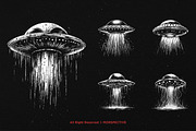10 Bundle Dark Art UFO Plane Alien, an Illustration by Morspective (Thumbnail 3 of 7)