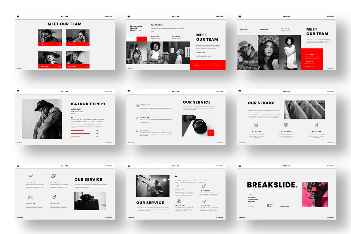 Katrok - Business Google Slide, a Presentation Template by Dens Creative Studio (Photo 3 of 6)