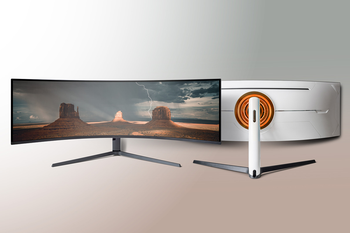 Ultrawide Curved Monitor Mockup 10K, a Product Mockup by Zabiegala MP (Photo 7 of 9)