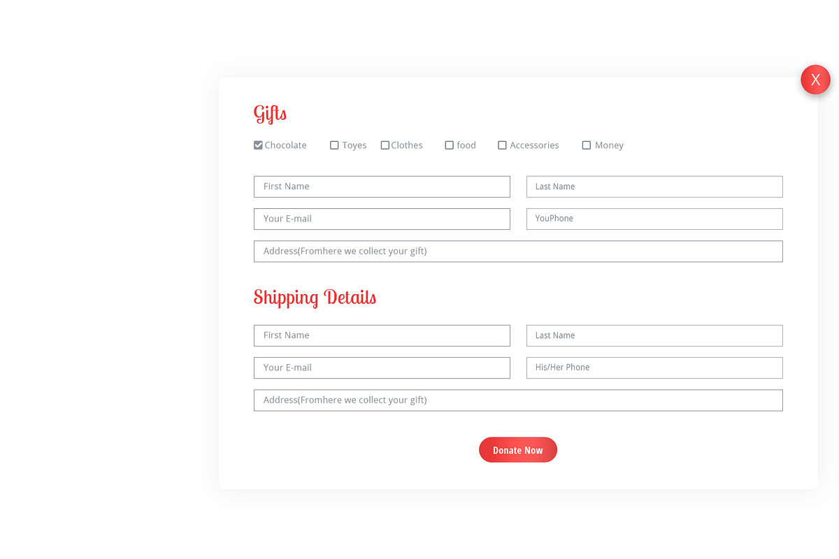 Christmas PSD Template, a Landing Page Template by Andit themes (Photo 5 of 9)