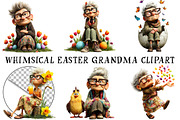 Whimsical Easter Grandma Clipart, an Illustration by OK Design (Thumbnail 2 of 6)
