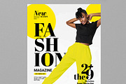 Fashion Magazine Cover Layout, a Magazine Template by MightyDesign (Thumbnail 3 of 8)