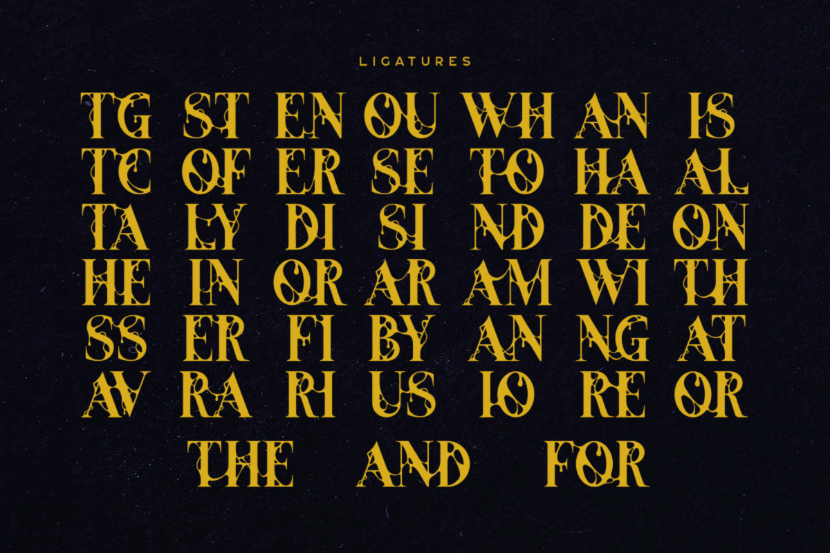 Witch Typeface, a Font by Tugcu Design Co. (Photo 5 of 5)