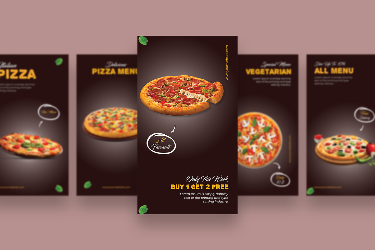 Pizza - Food Instagram Story, a Social Media Template by UnicodeID (Photo 3 of 4)
