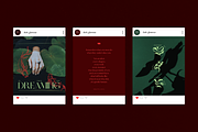 Dark Glamour Social Media Bundle, a Social Media Template by The Flossy Finch (Thumbnail 11 of 13)