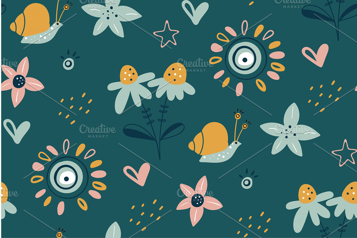Spring summer flower texture. Garden, a Texture Graphic by Riots Brush