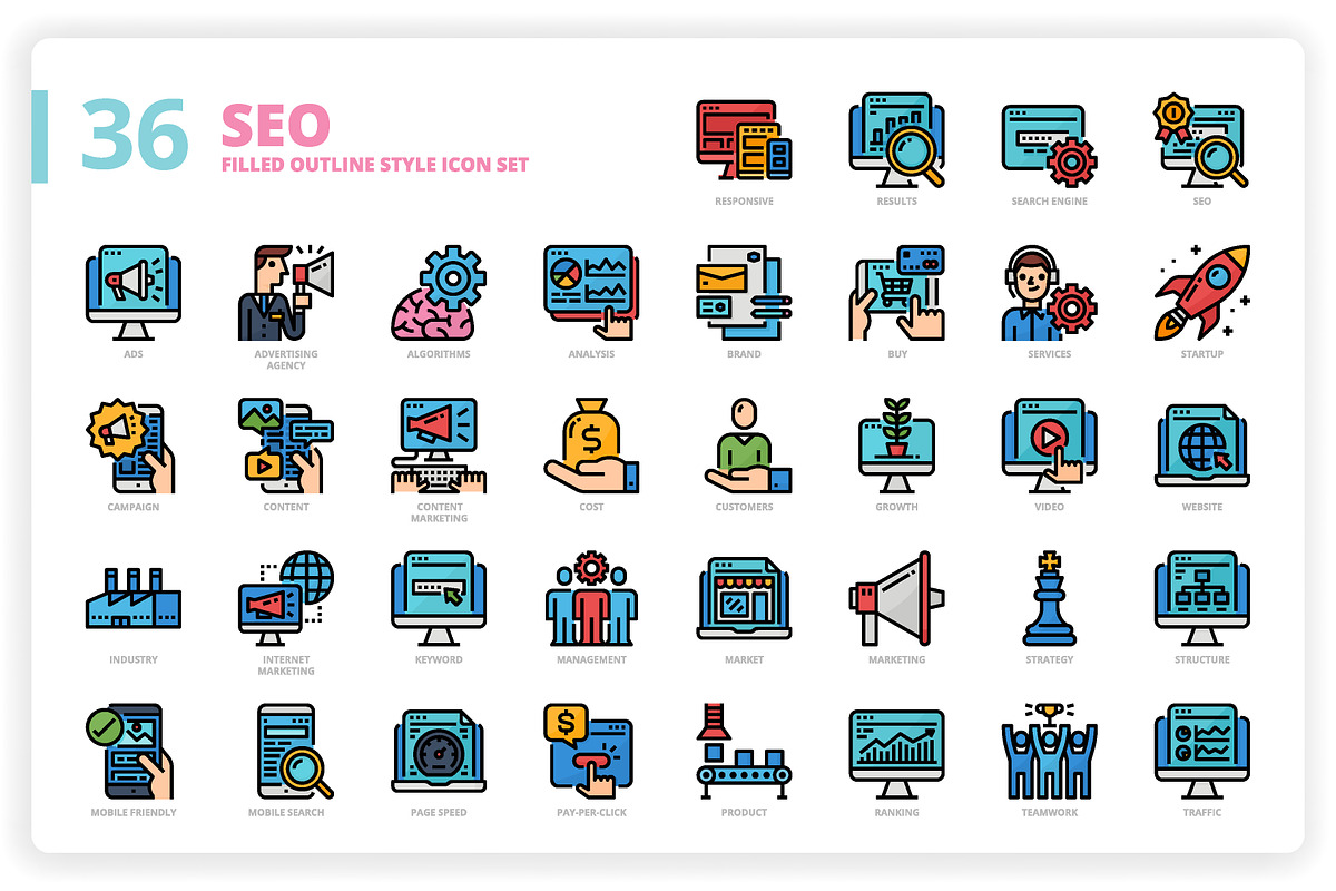 3,600 Icons x3 Styles, an Outline Icon by monkik (Photo 252 of 299)