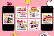 Valentine Fashion Instagram Set, a Social Media Template by Aiyari Graphic (Thumbnail 3 of 3)