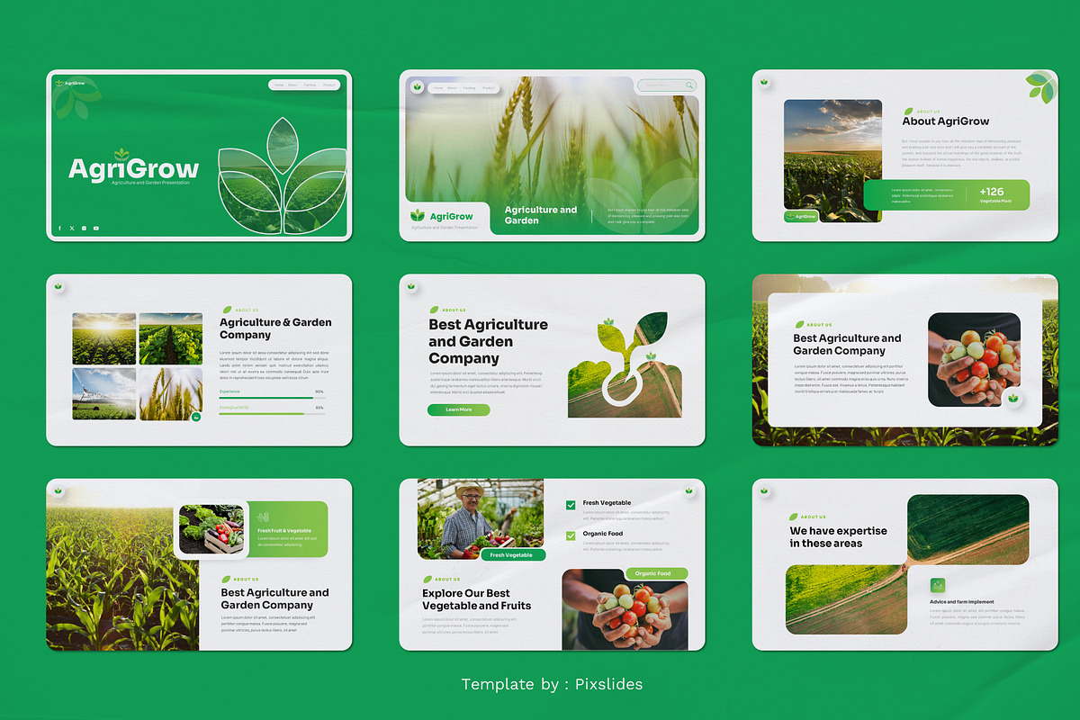 Agriculture and Garden PowerPoint, a Presentation Template by Pixslides (Photo 2 of 5)