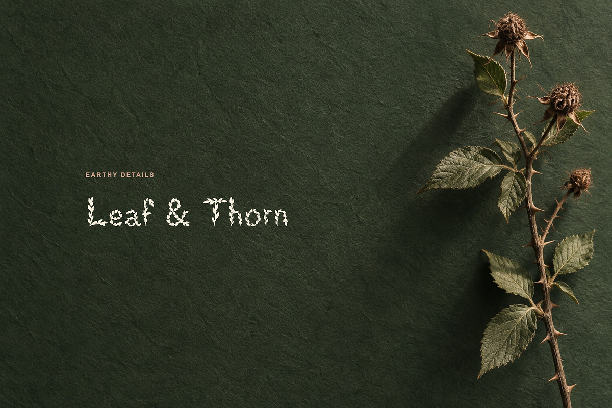 Botanicum Leafy Display Font, a Sans Serif Font by Graphic Spirit (Photo 5 of 8)