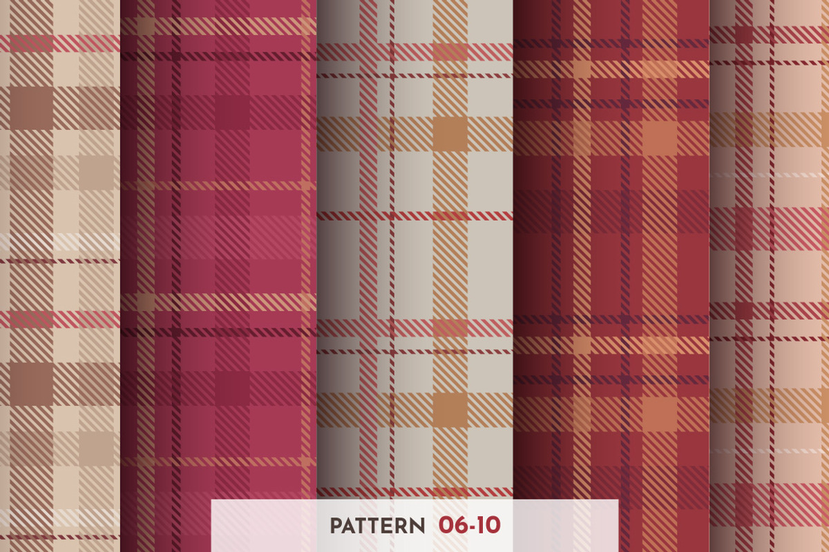 10 Seamless Classic Tartan Patterns, a Pattern Graphic by rwgusev (Photo 3 of 9)