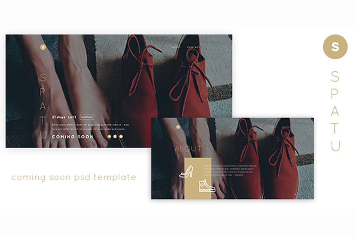 Spatu Coming soon template, a Templates & Theme by Kayytechin Shop (Photo 1 of 5)