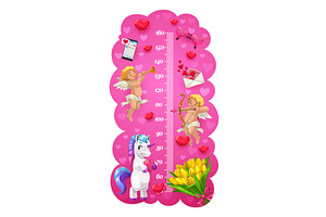 Cupids Unicorn, Hearts Height Chart