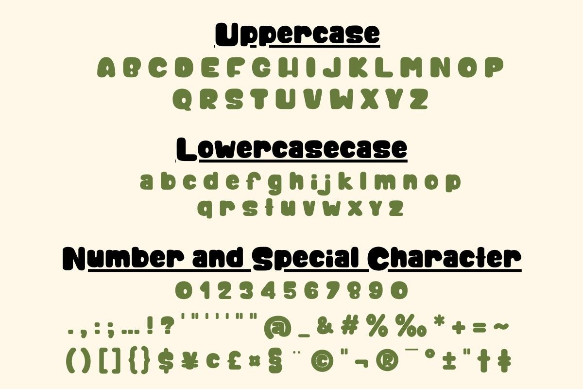 Happy Bamboo - Handwritting, a Blackletter Font by Charmingbear59.design (Photo 5 of 5)