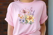 Lily Flower Watercolor Cliparts, an Illustration by RobertsArt (Thumbnail 7 of 7)