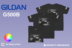 Gildan G500B Tshirt Mockup