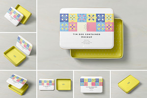 Tin Box Mockup