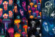 13 seamless patterns!Jellyfish Mania, a Pattern Graphic by holaholga (Thumbnail 2 of 6)