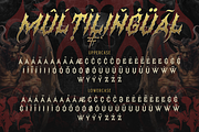 Atherna, a Blackletter Font by Burntilldead (Thumbnail 9 of 11)