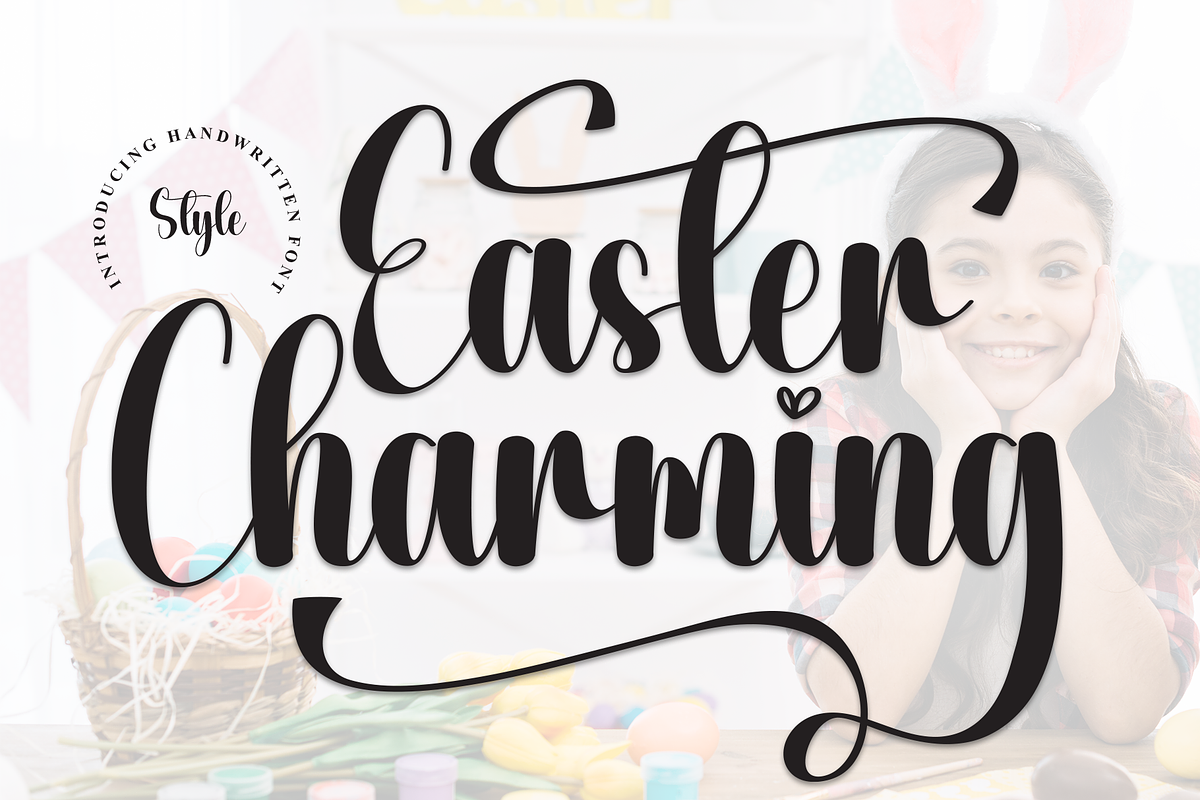Easter Charming | Script Font, a Handwritten Font by Scratchones (Photo 1 of 9)