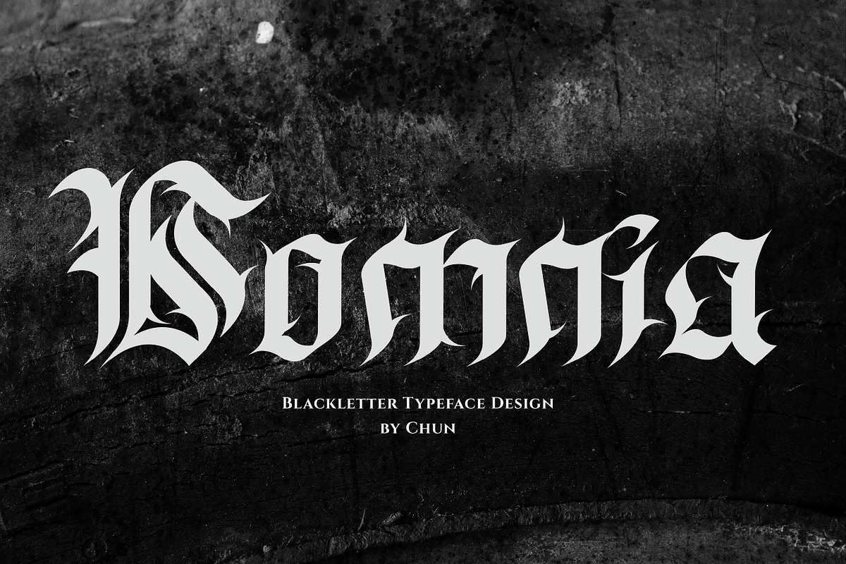 Somnia BlackLetter Typeface, a Blackletter Font by Chun (Photo 1 of 16)