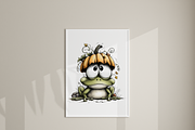 12 Halloween Frog Clipart, an Animal Illustration by Pati Charm Studio (Thumbnail 7 of 8)