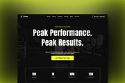 Peak - Fitness Gym Framer Template, a Landing Page Template by THdesign (Thumbnail 1 of 4)