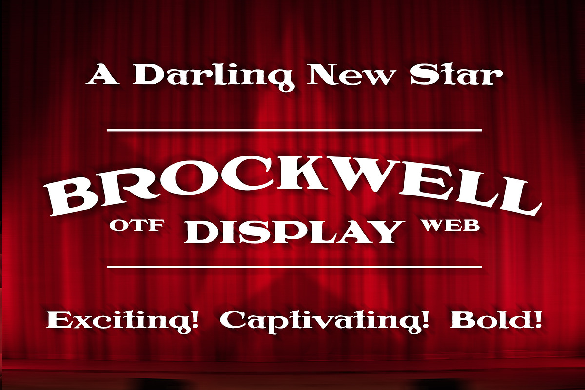 Brockwell Display - OTF & WOFF Fonts, a Serif Font by Vertigo Creative Products (Photo 1 of 3)