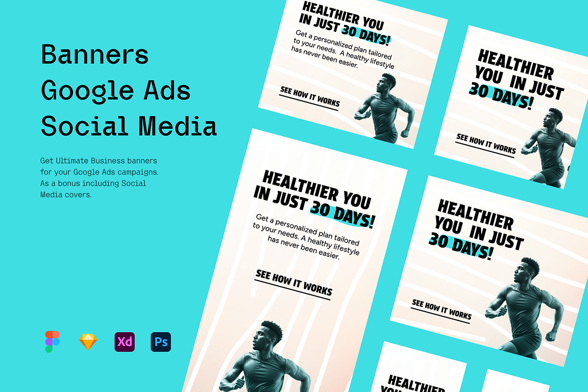 Healthy Life - Business Banners, a Social Media Template by Petr Bilek (Photo 1 of 3)