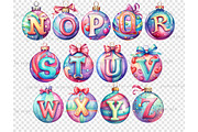 Pastel Christmas Alphabet | Xmas, a Decorative Illustration by GlamArtZhanna (Thumbnail 5 of 5)