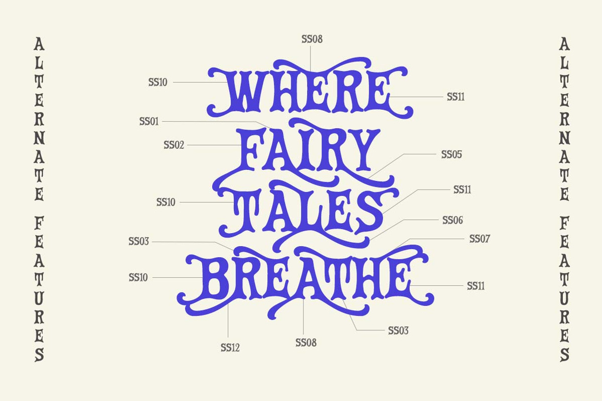 Fairy Spell Magical Display Font, a Handwritten Font by Letterhend Studio (Photo 8 of 13)