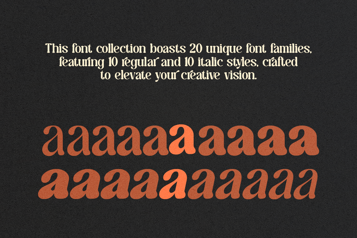Caromy - Retro Variable Font, a Serif Font by Font Liner (Photo 3 of 11)