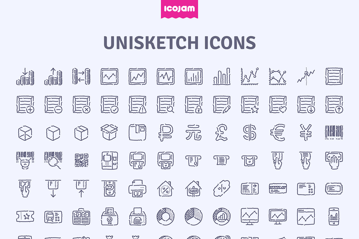 3000 Unisketch icons, an Outline Icon by Icojam store (Photo 8 of 12)