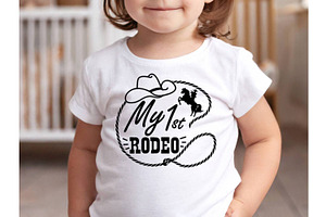 My First Rodeo Svg, Png Cowboy Baby