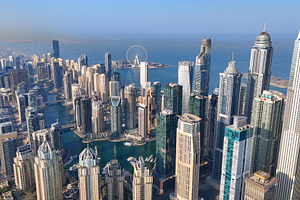 Dubai marina.