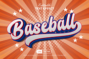 Baseball Text Effect 3D Style, a Layer Style Add-On by Mockmenot (Thumbnail 1 of 3)