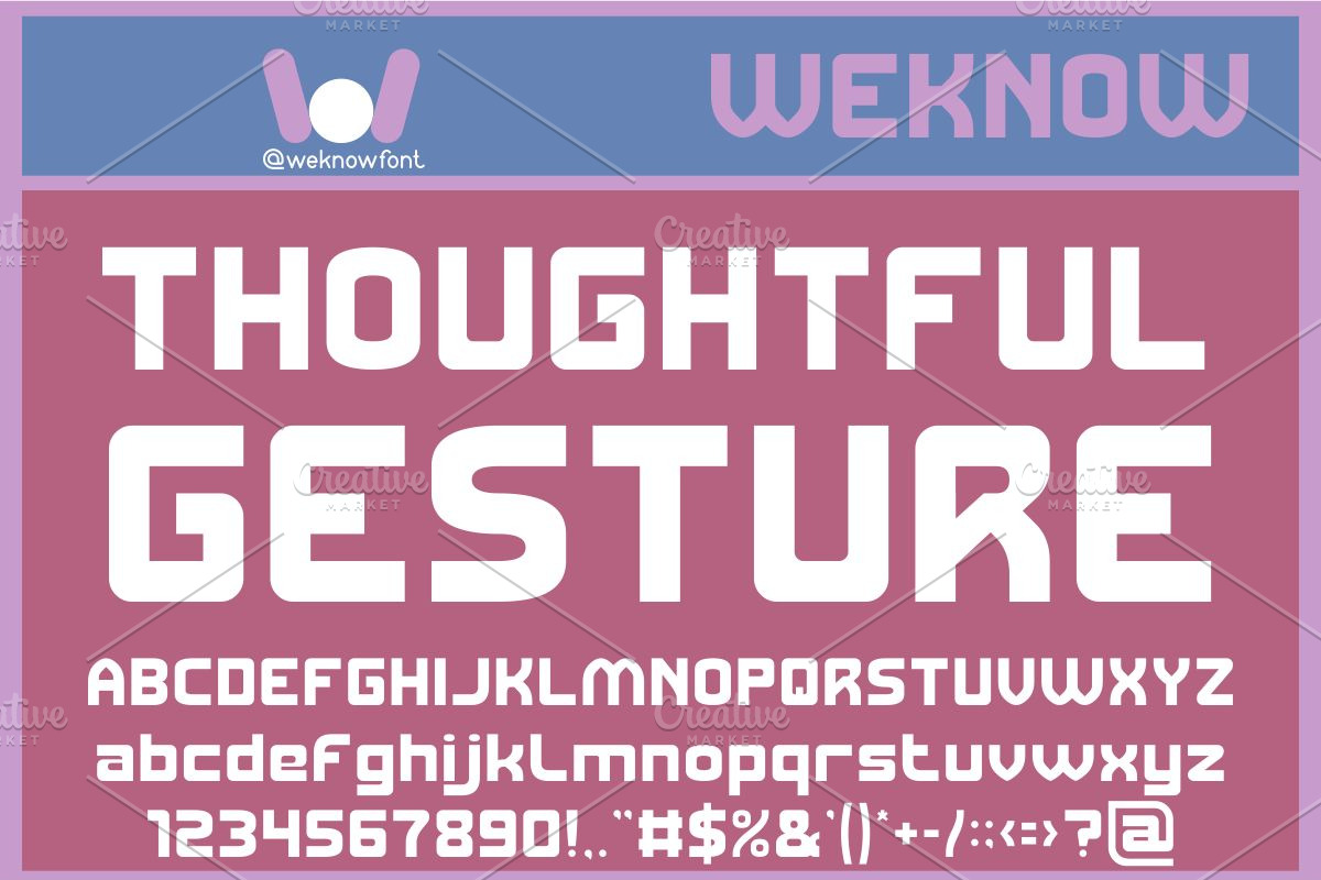 Emotional Strength font, a Sans Serif Font by weknow (Photo 3 of 8)