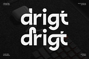 Drigt – Modern Creative Sans Serif, a Sans Serif Font by Artiveko (Thumbnail 1 of 8)