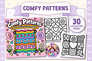 Comfy Patterns Coloring Book, a Decorative Illustration by HueNestify (Thumbnail 1 of 4)